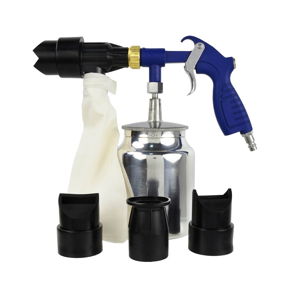 Geko homkfúvó pisztoly 200 l/perc, 1/4"+ 1kg homok