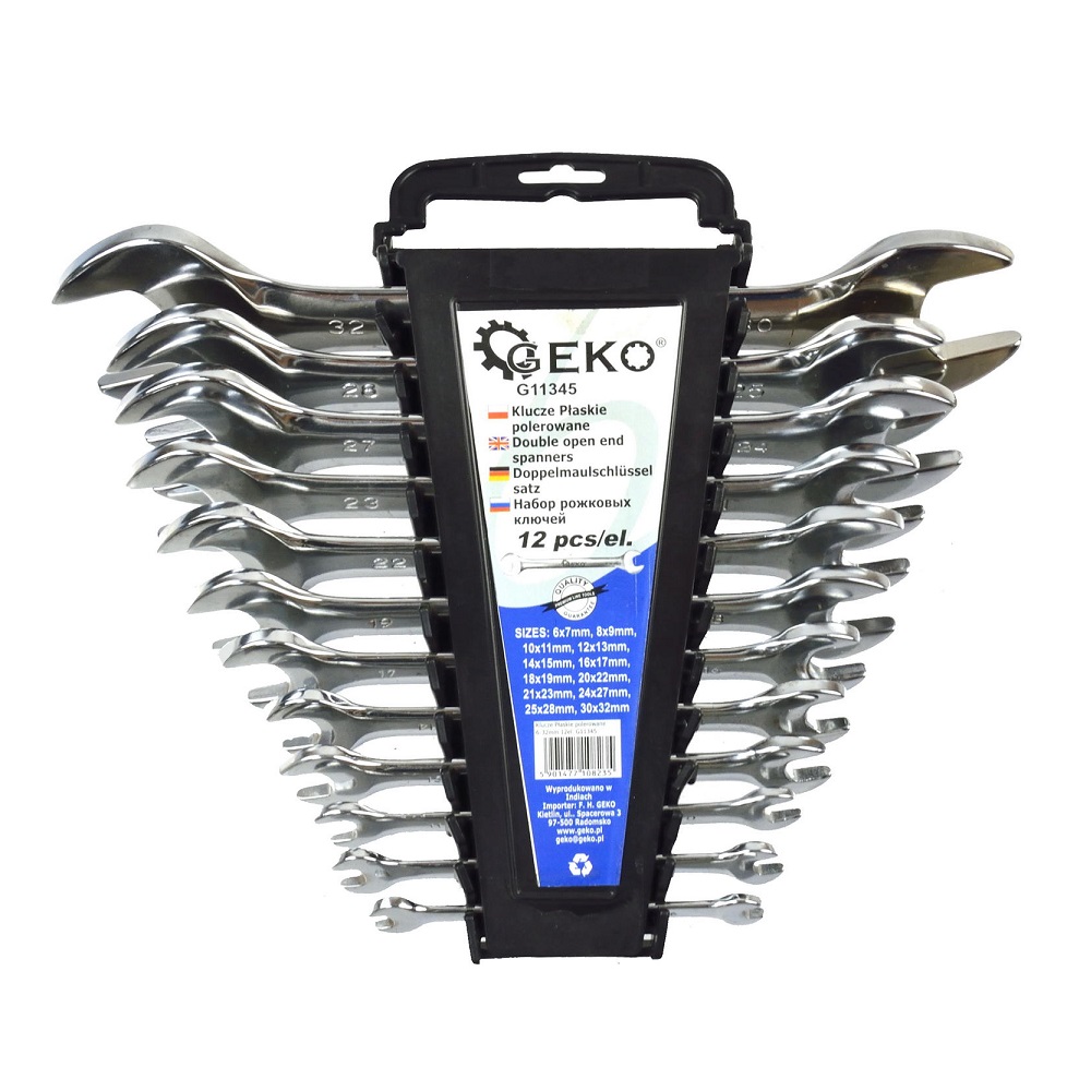 Geko 12 részes villáskulcs készlet 6-32mm, CrV