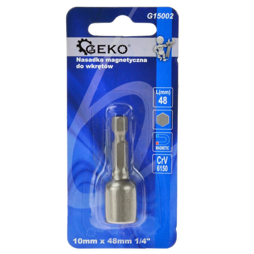 Geko mágneses csavarbehajtó 10mm, HEX