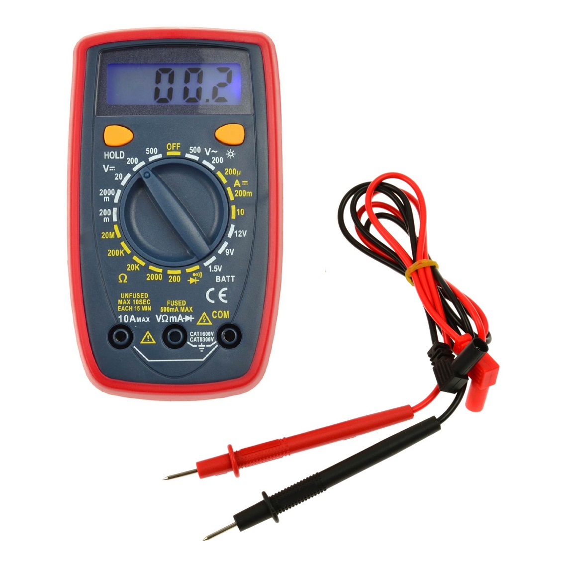 Geko digitális multiméter; Amper/Volt/Ohm mérő