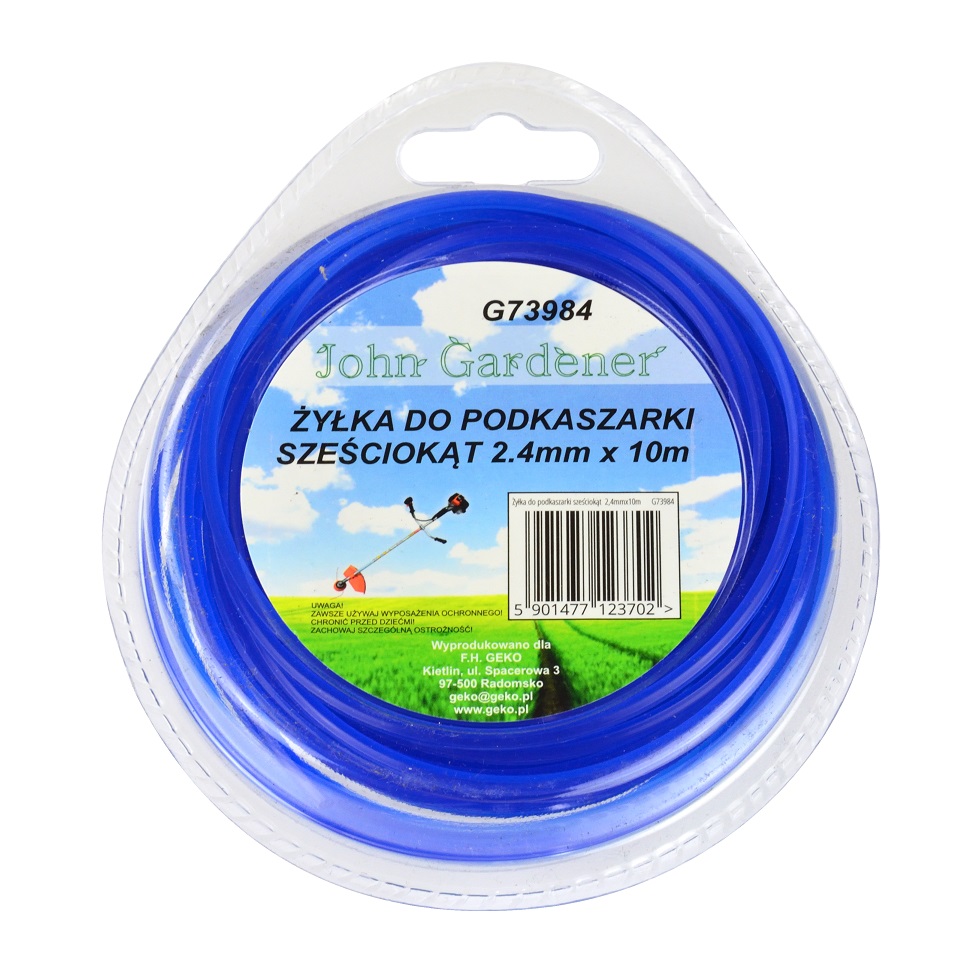 Geko fűkasza damil 10m/ 2.4mm négyzet keresztmetszetű