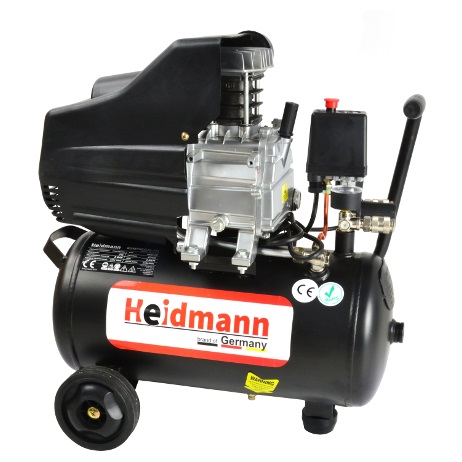 Heidmann 24 literes 8 Bar-os olajos kompresszor