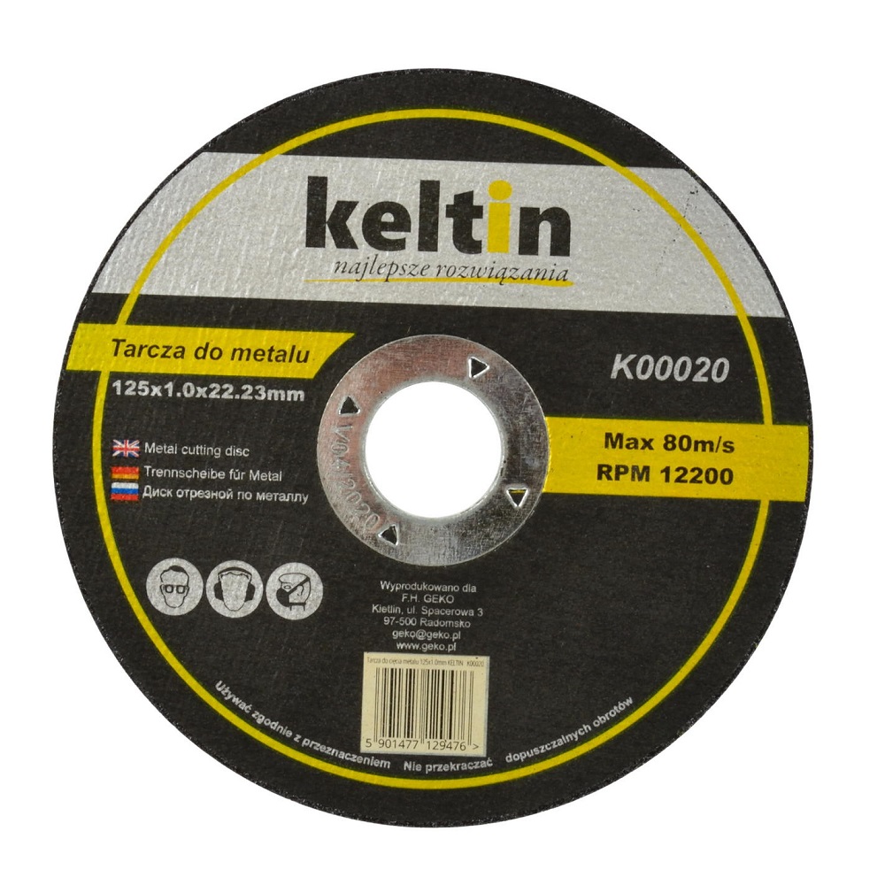 Keltin fém vágókorong 125x1x22mm