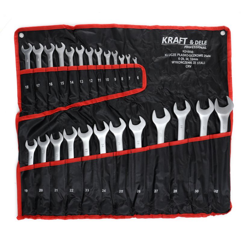 Kraft&Dele 25 részes csillag-villás kulcs klt. 6-32mm