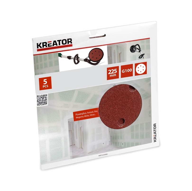 Kreator falcsiszolóhoz csiszolópapír 225mm P100 /5db