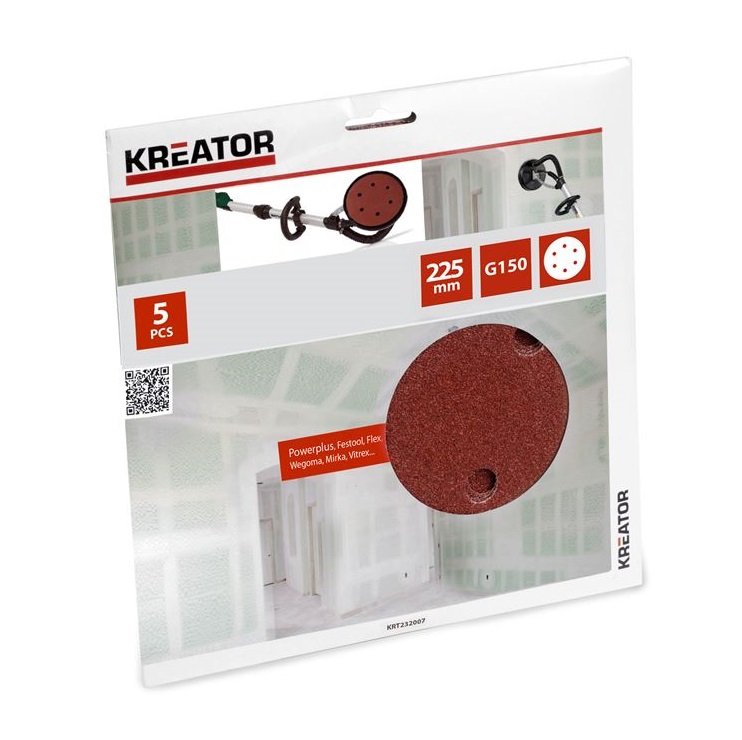 Kreator falcsiszolóhoz csiszolópapír 225mm G150 /5db