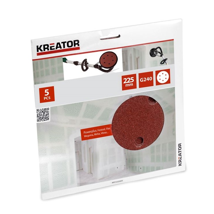 Kreator falcsiszolóhoz csiszolópapír 225mm G240 /5db