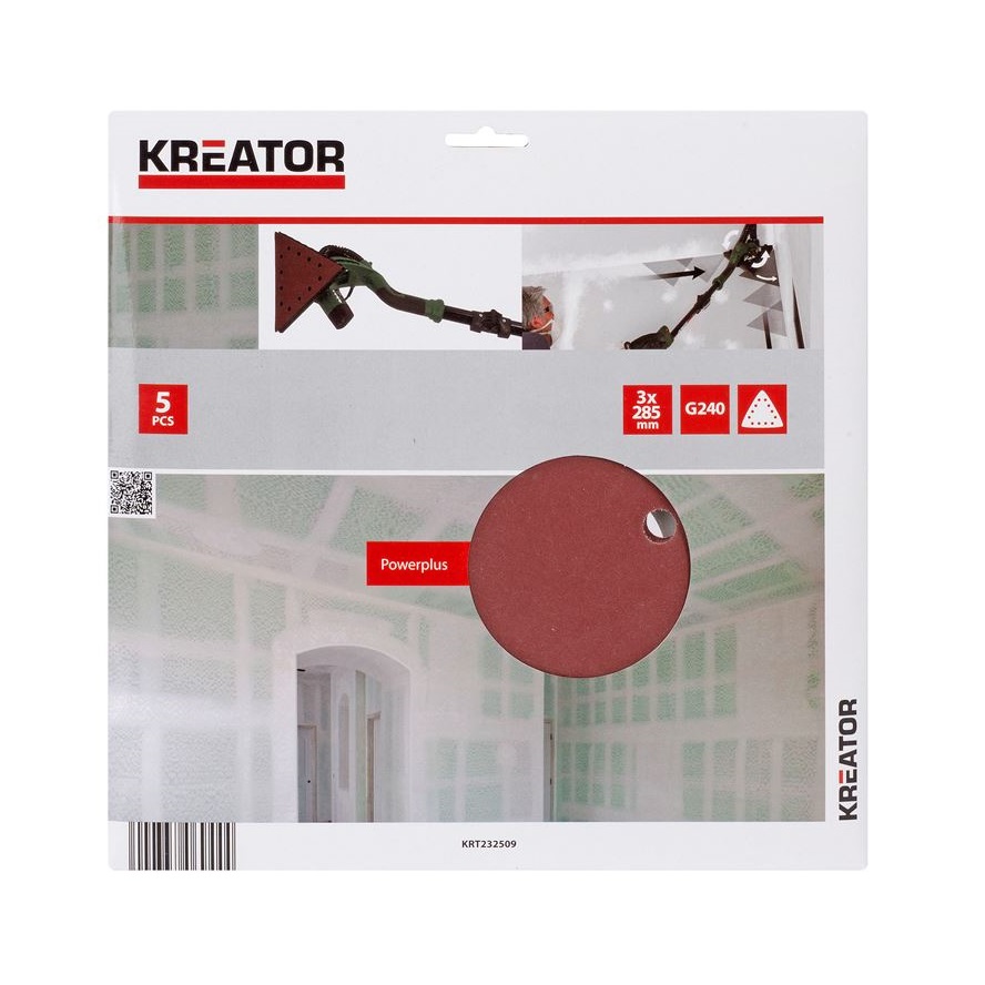 Kreator falcsiszolóhoz háromszög csiszolólap 3x285 P240/ 5db