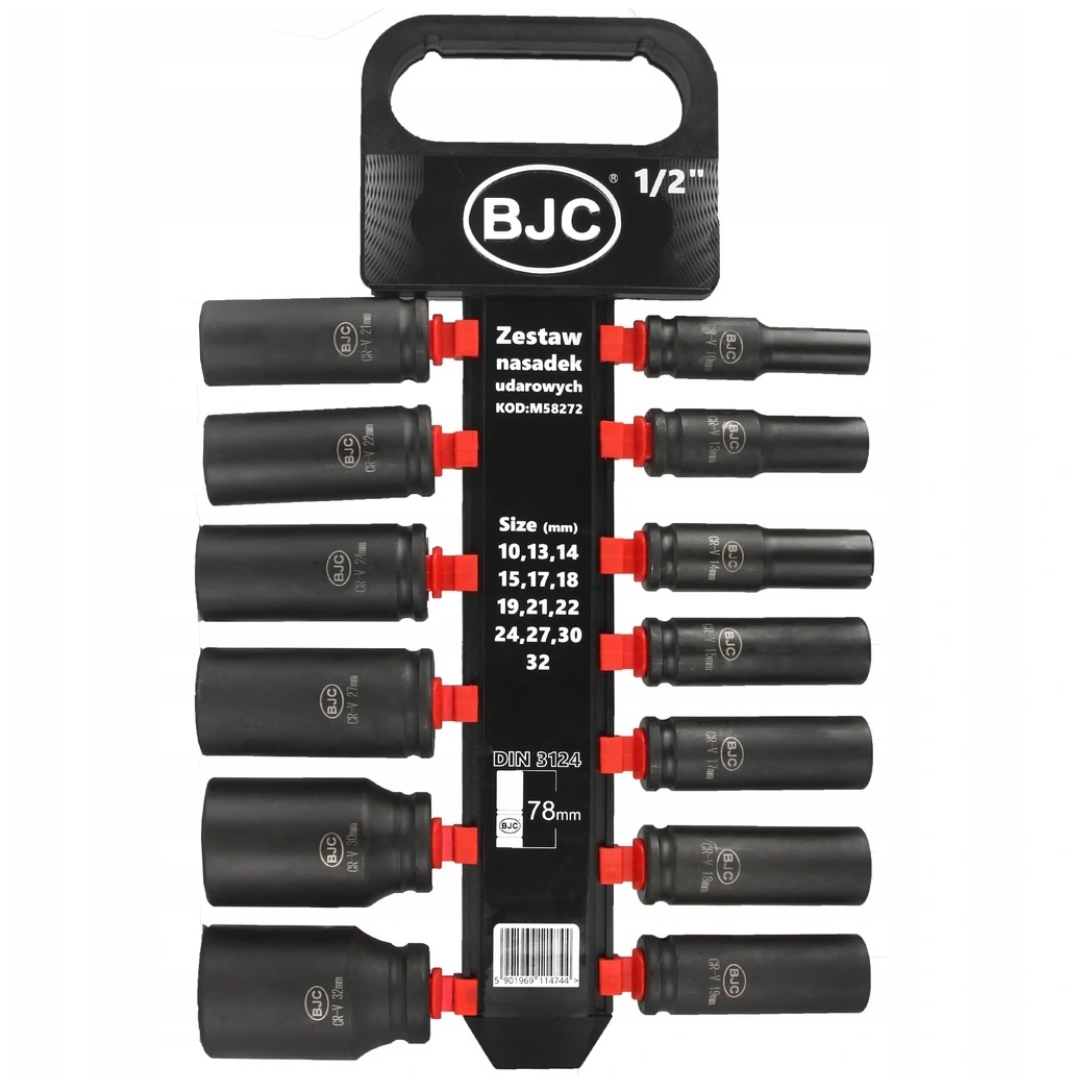 Marpol gépi dugókulcs készlet 13 részes, 1/2", 10-32mm