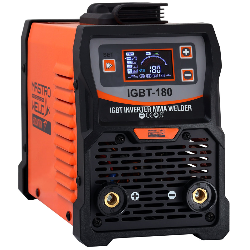 Mastroweld IGBT-180 inverteres hegesztő, pajzs+salakoló