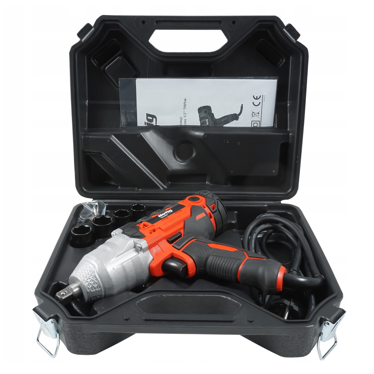Notig elektromos ütvecsavarozó 1/2" 750Nm + dugófejek