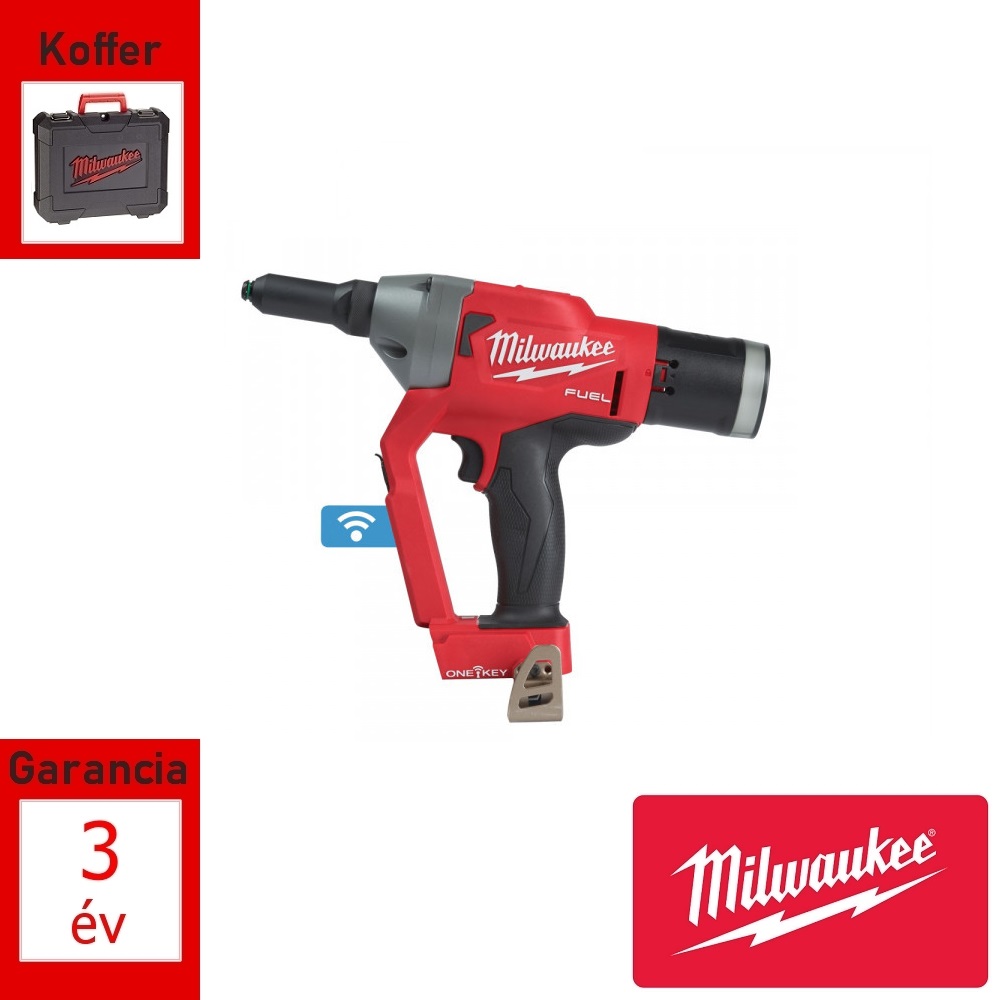 Milwaukee akkus popszegecshúzó géptest M18 + koffer