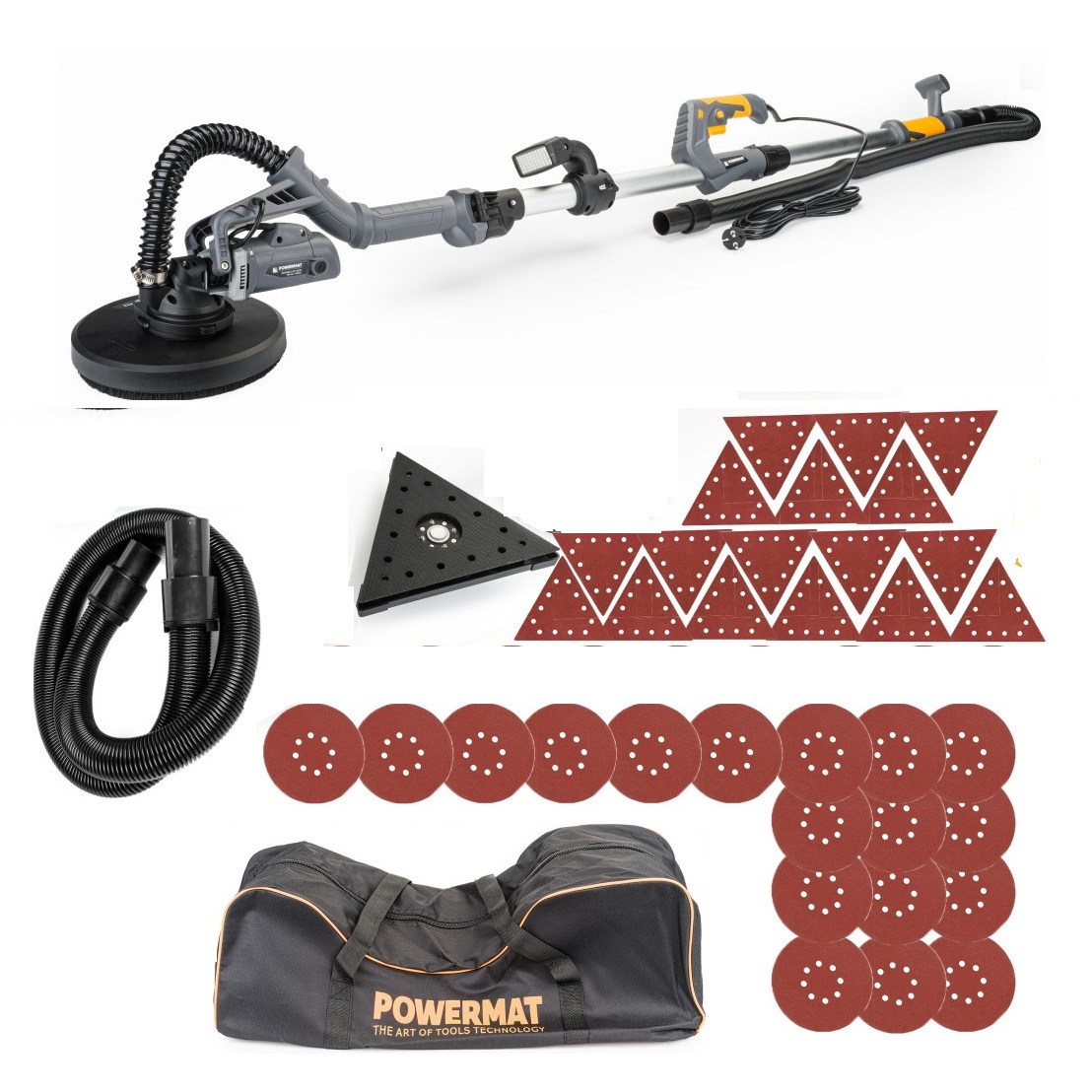 Powermat 1450 w-os kombi falcsiszoló zsiráf +36db papír+ táska