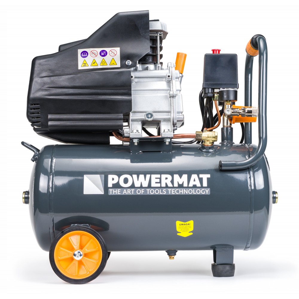 Powermat 24 literes olajos kompresszor, 8 Bar, 206 L/perc