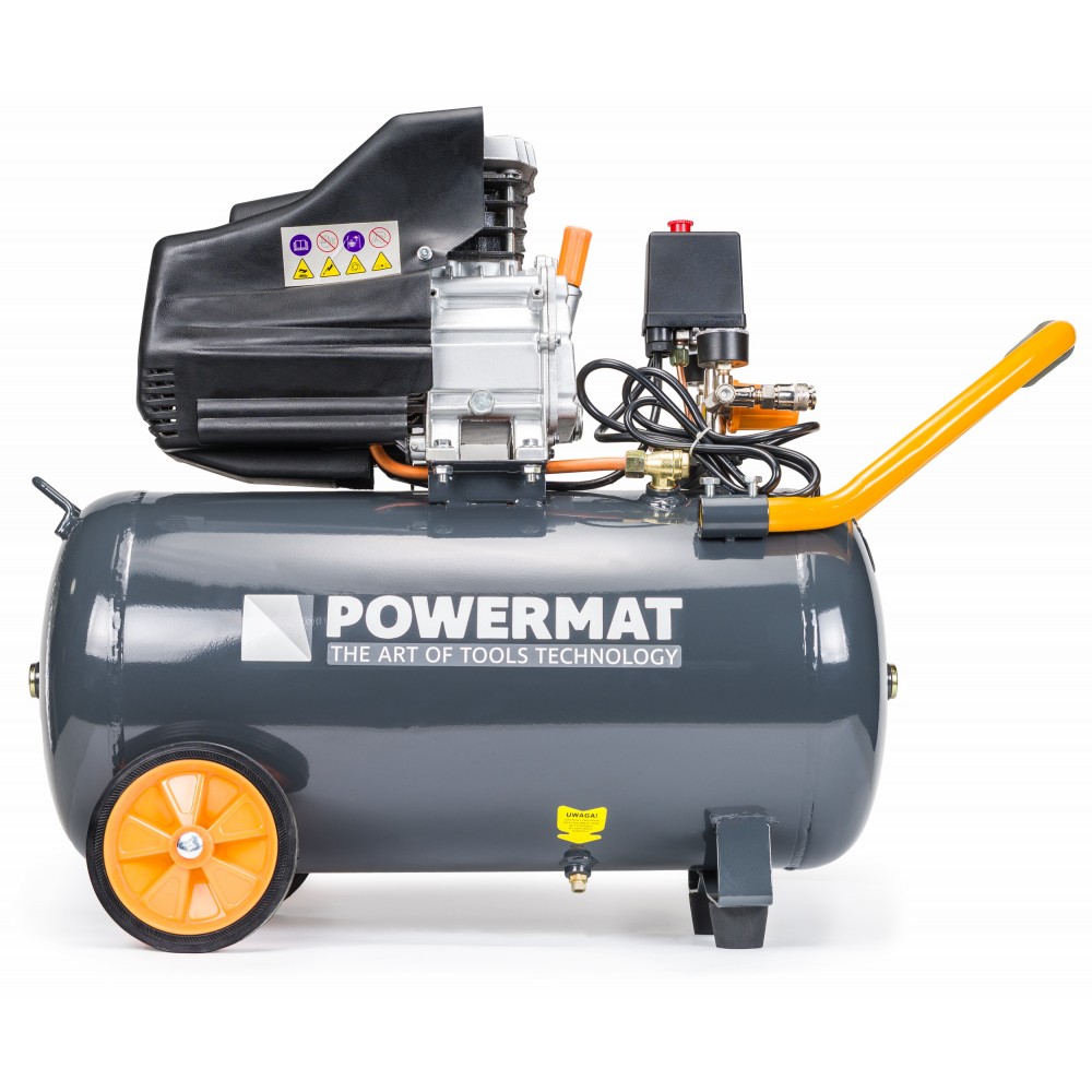 Powermat 50 literes olajos kompresszor, 8 Bar, 206 L/perc