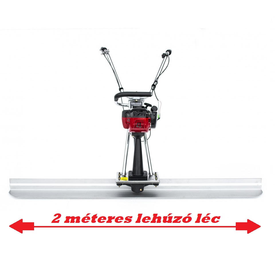 Powermat benzines vibróléc, beton lehúzó, 2 Le + 200cm lap