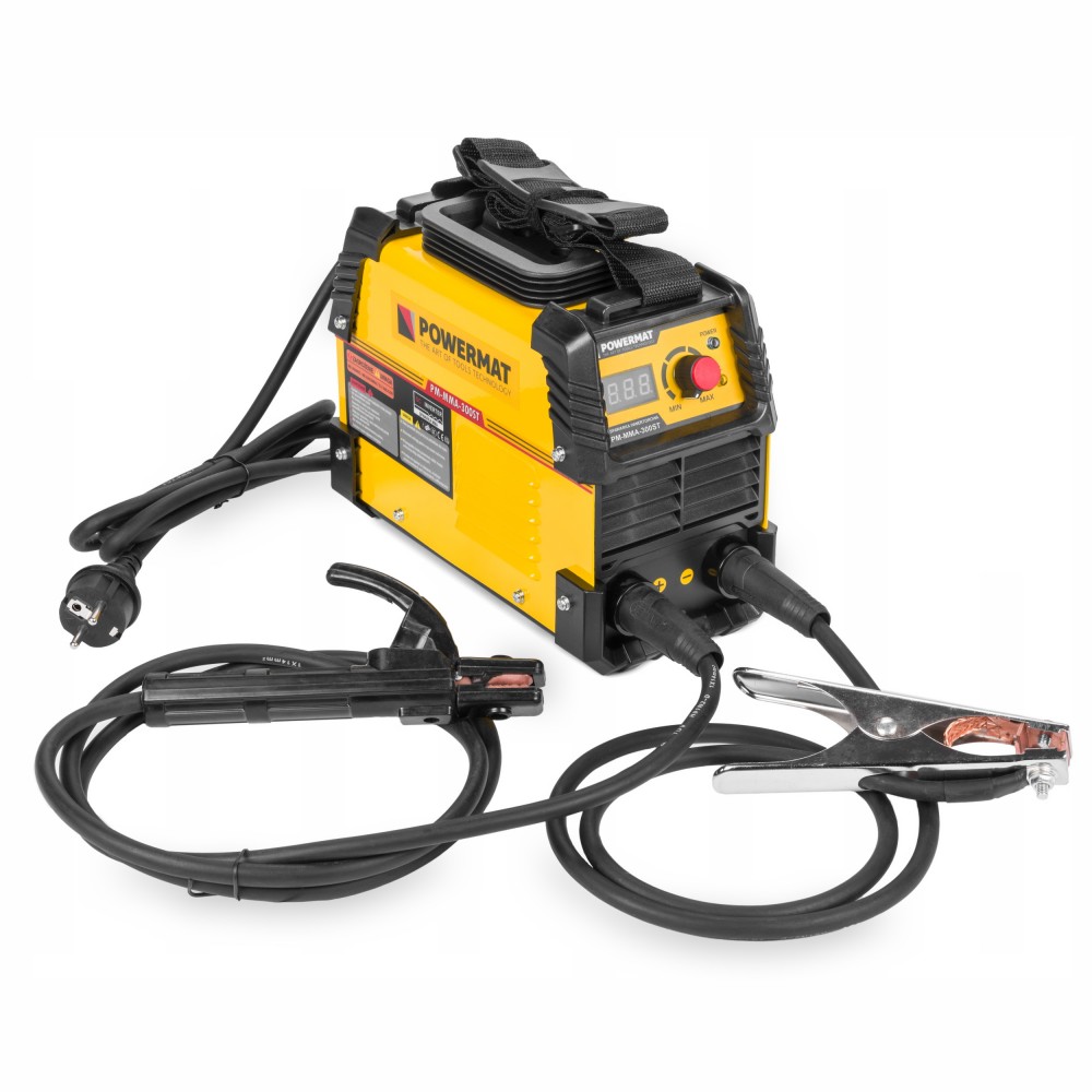 Powermat 300 Amperos inverteres hegesztő + kábelek , LCD kijelzős