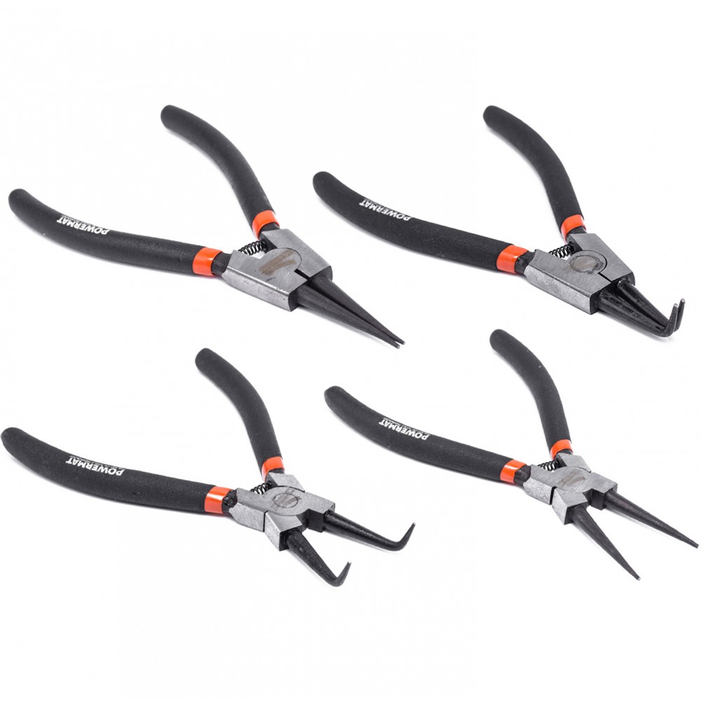 Powermat 4 db-os seeger fogó készlet 180mm CrV