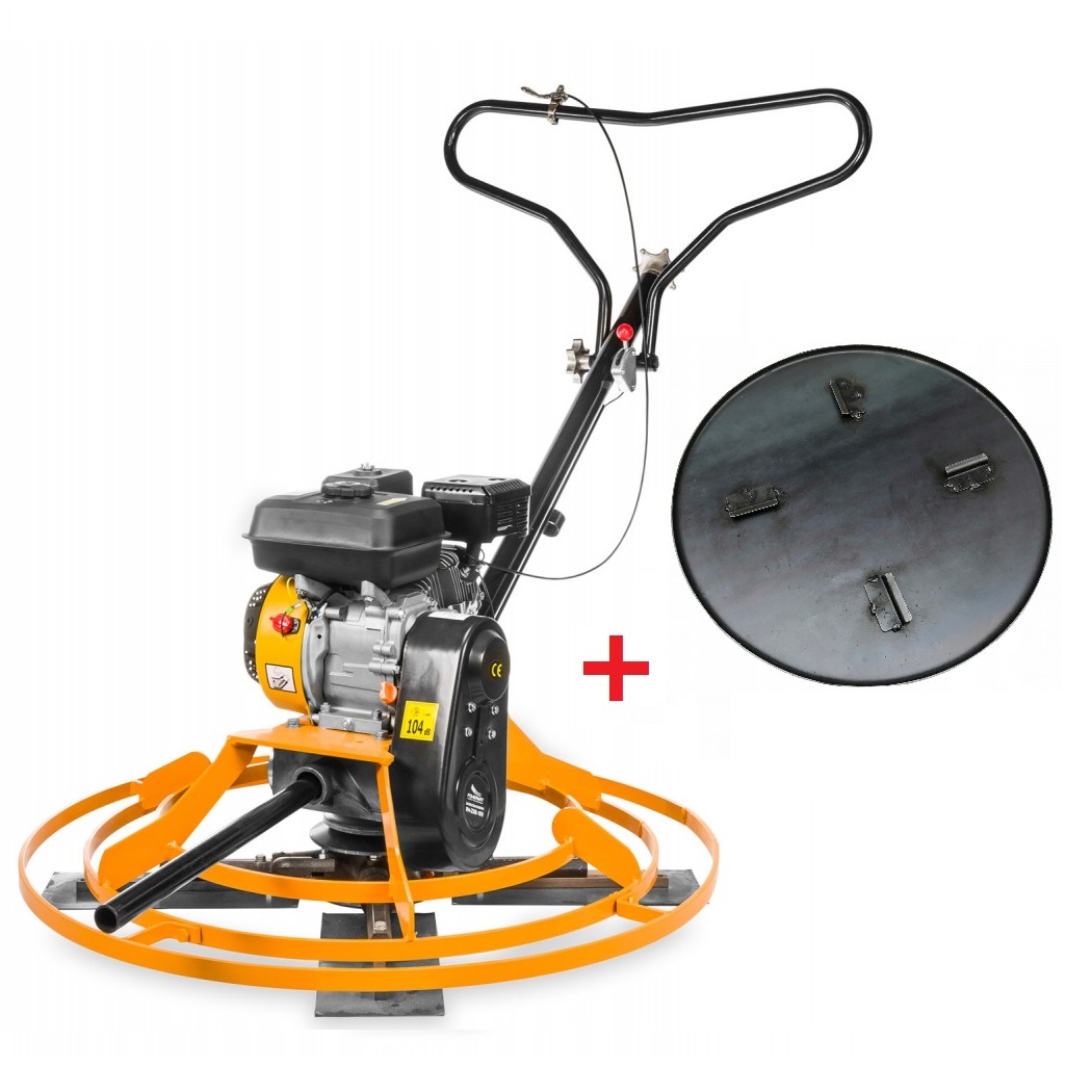 Powermat benzines betonsimító 92 cm-es lapát, 196 ccm + tányér