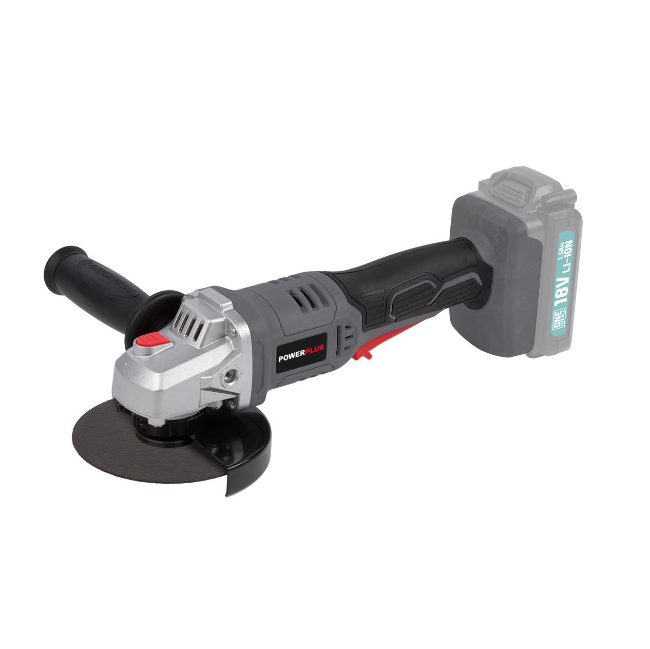 Powerplus akkus sarokcsiszoló 18 V-os, 115 mm (akku nélkül)