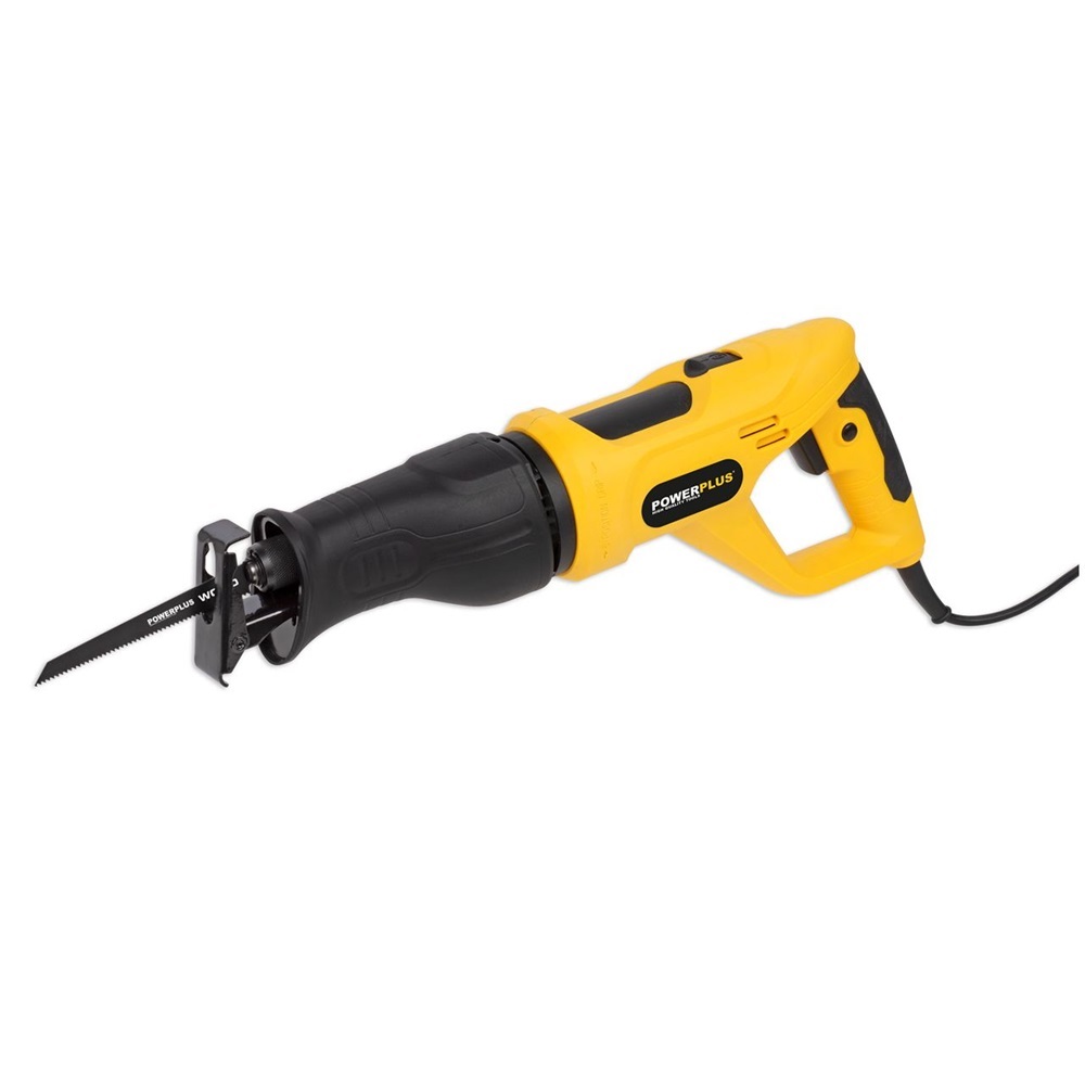 Powerplus sárga orrfűrész 900W+2 db fűrészlap
