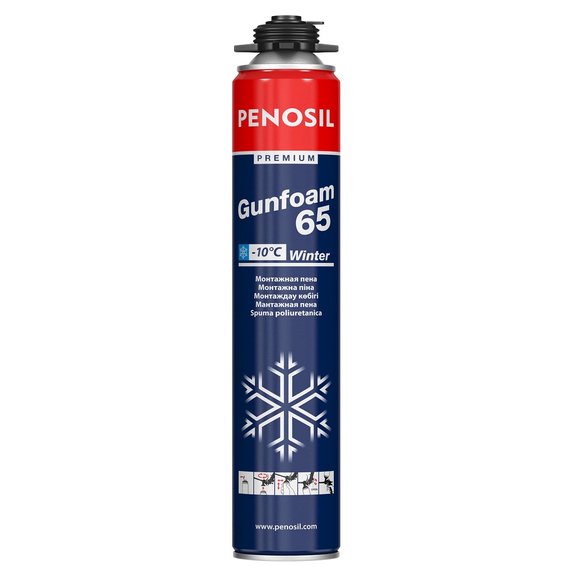 Penosil premium téli pisztolyhab 65, 900 ml