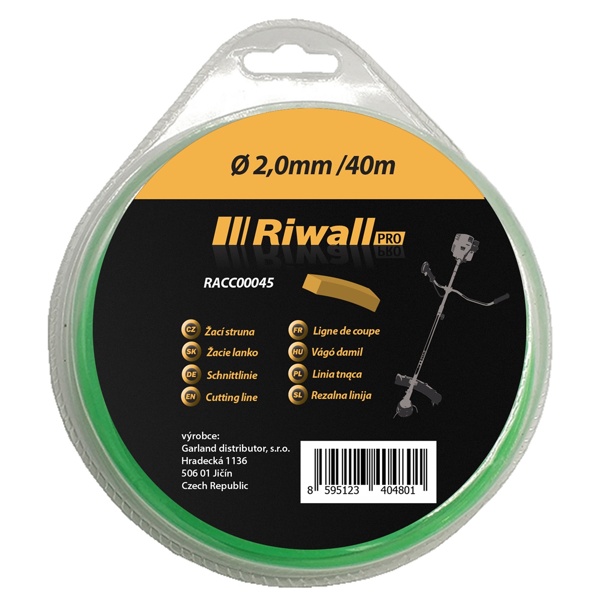 Riwall fűkasza damil 2x2,0mm, négyzet, 40m