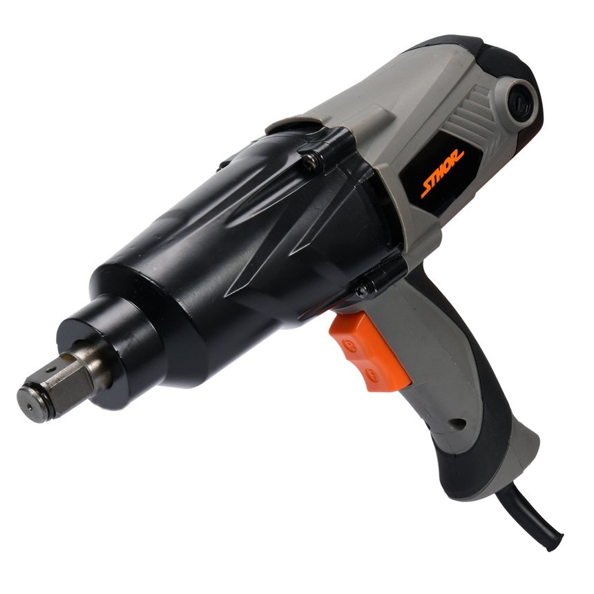 STHOR elektromos 3/4"-os ütvecsavarozó 1100 W-os, 800Nm+szett