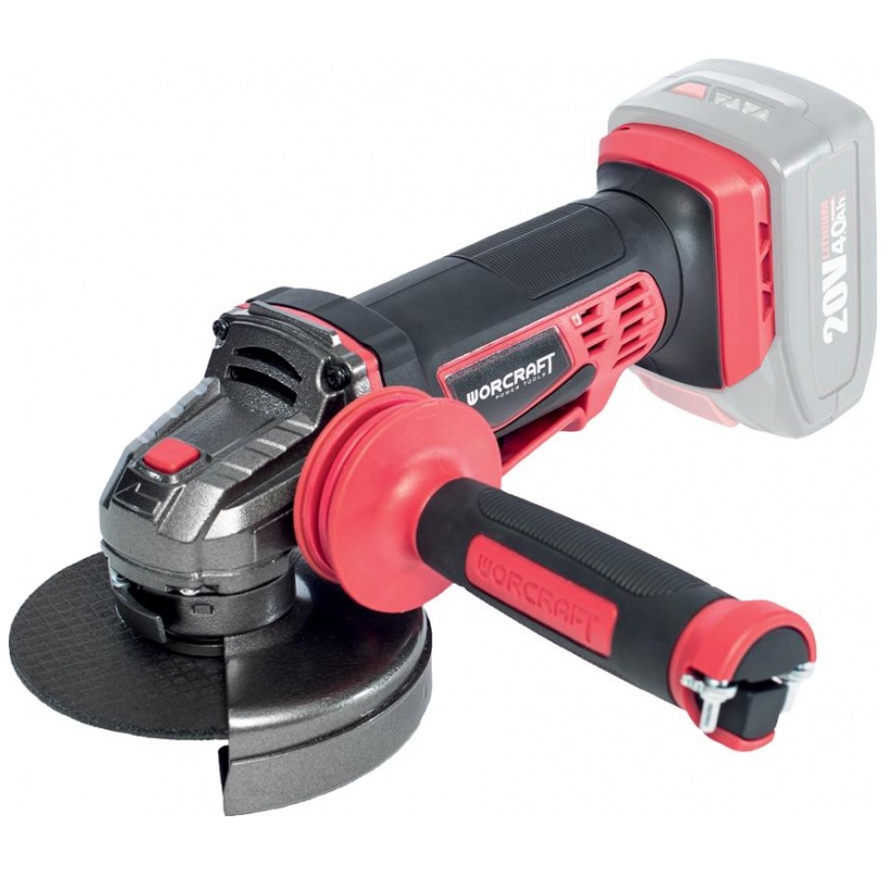Worcraft akkus sarokcsiszoló géptest, 20V Li-ion, 125 mm