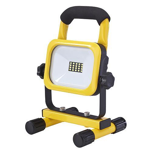 STR hordozható LED lámpa reflektor, 10W, 7,4V/ 2,2 Ah, 800 lm, IP54