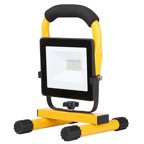 STR hordozható LED lámpa reflektor, 10 W, 800 lm, 1,8 m kábel, IP65