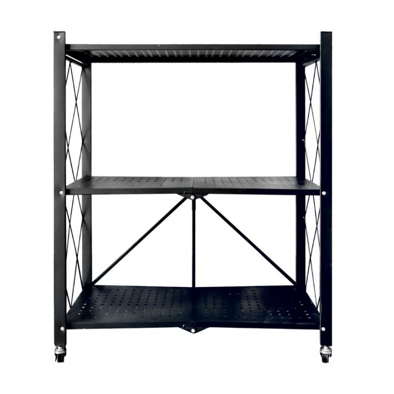 STR nagy teherbírású, gurulós acél polc 87x72x34 cm, max. 50 kg/polc