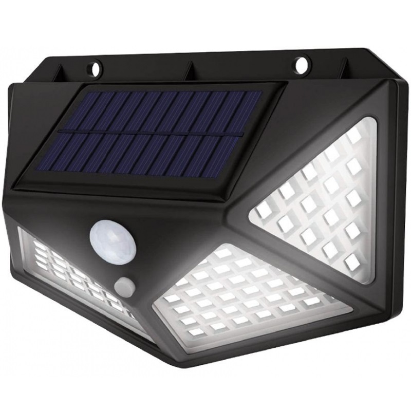 Strend Pro mozgásérzékelős LED napelemes reflektor, 100 LED, 200 lm