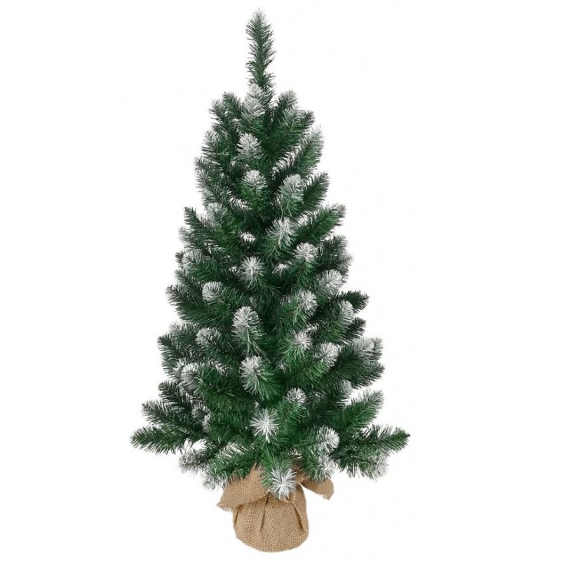 MagicHome Nico műfenyő, 60 cm, juta zsákban