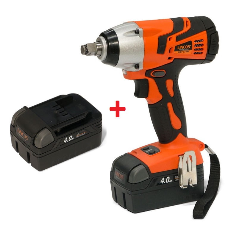 Lincos akkus ütvecsavarozó 20V / 380 Nm + 2db akku + töltő