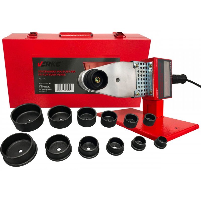 Verke csőhegesztőgép műanyag csőhöz 800 W / 20-63 mm