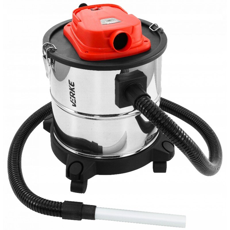 Verke INOX tartályos hamuporszívó 1200W,20L
