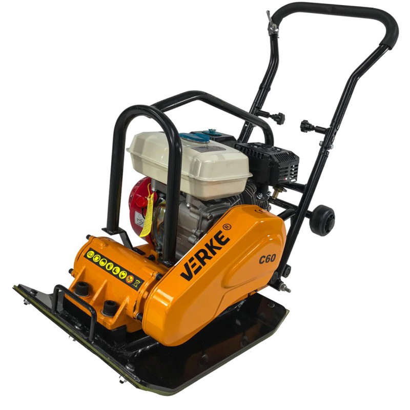 Verke 72 kg-os profi lapvibrátor 6,5 Lóerős motor + gumilap