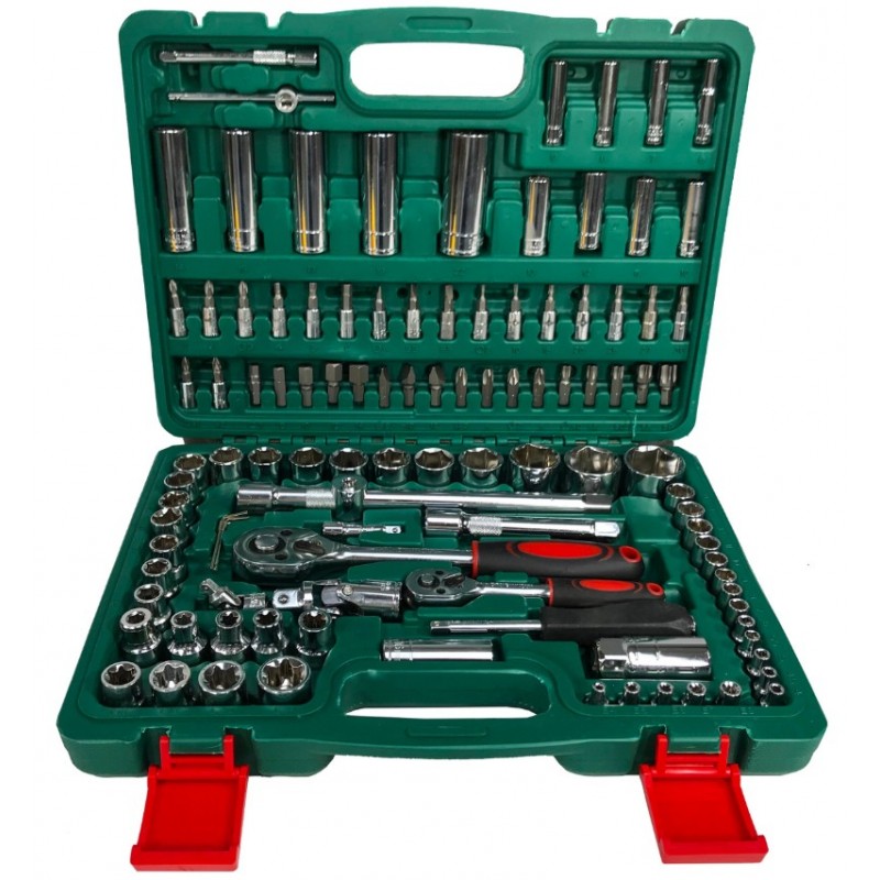 Verke 108 db-os dugókulcs készlet 1/2"- 1/4"