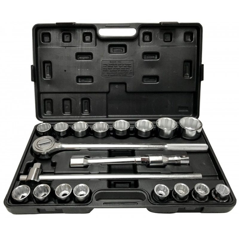 Verke 21 db-os dugókulcs készlet 3/4"/ 19-50 mm, 12 szögletű