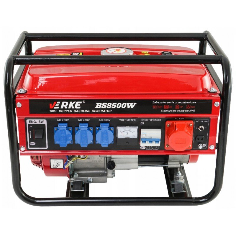 Verke 2800W-os áramfejlesztő 7,5 LE, 230/380 V