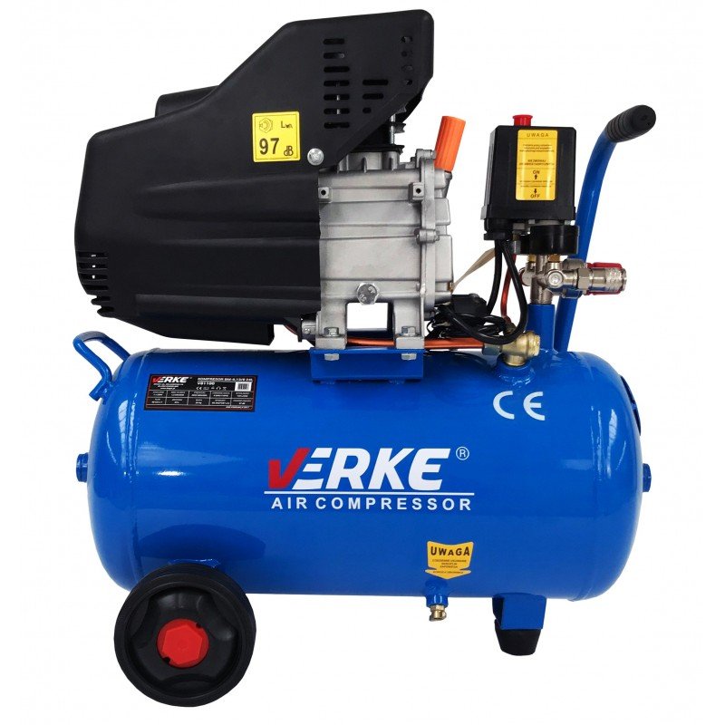 Verke 24 literes olajos kompresszor 8 Bar/ 130L/min