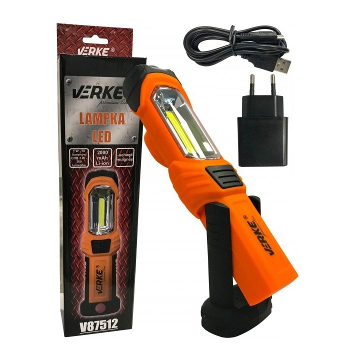 Verke akkus munkalápa 3+1 W, 12V/230V töltővel