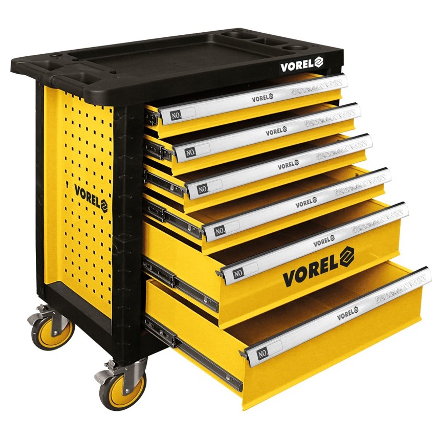 Vorel 6 fiókos profi műhelykocsi 901x770x458 mm