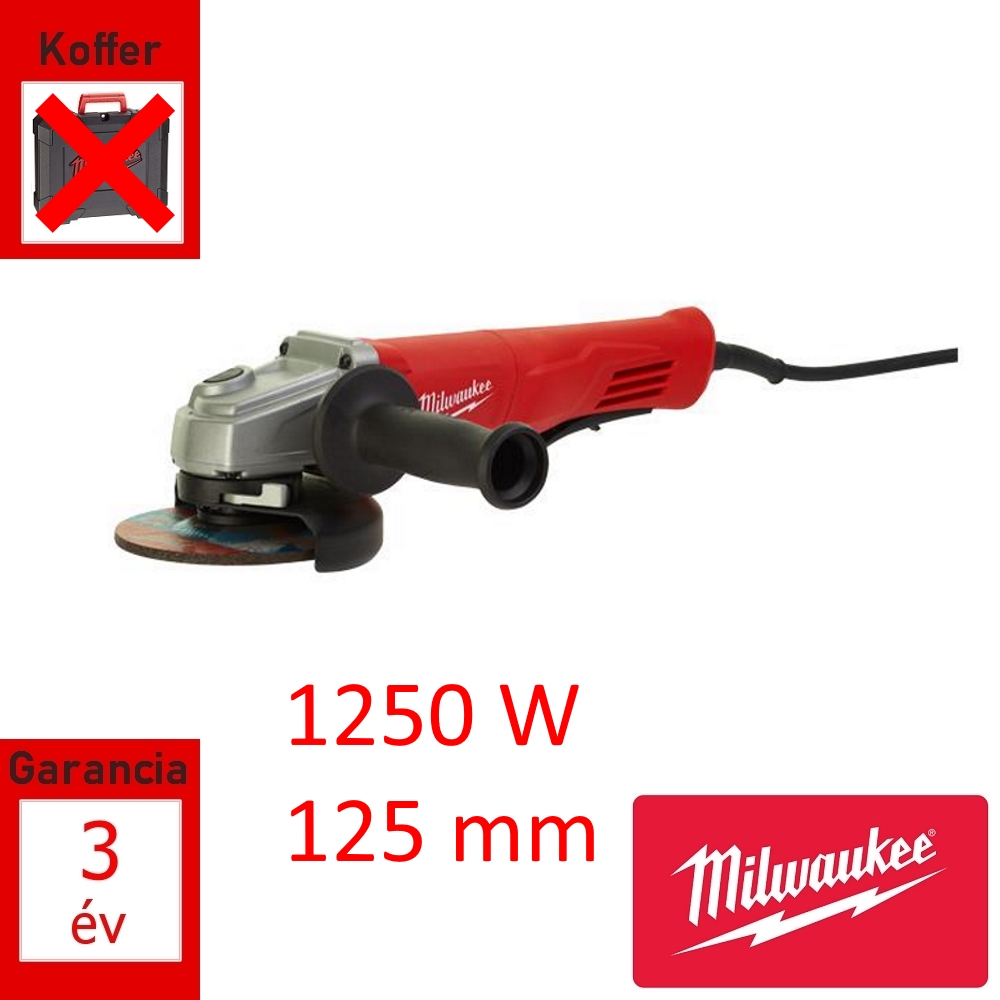 Milwaukee sarokcsiszoló 1250W 125mm