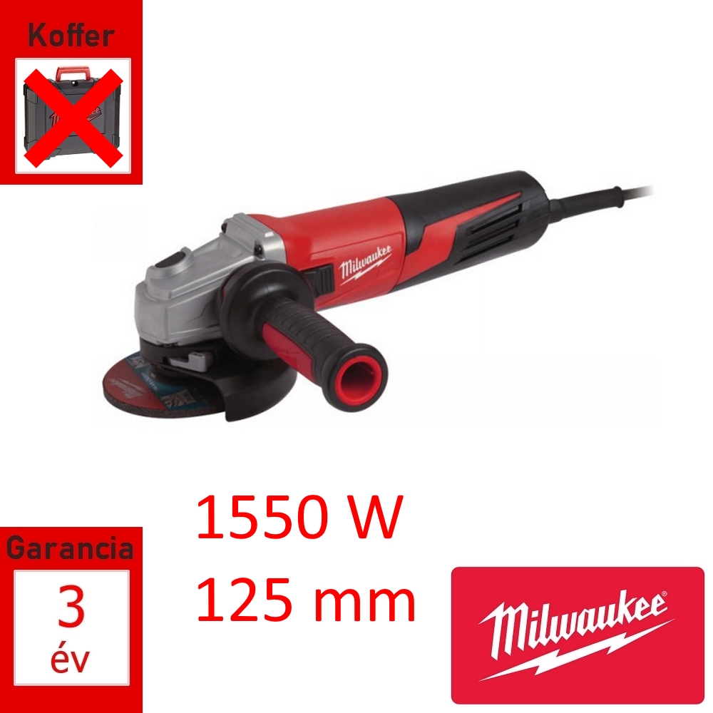 Milwaukee sarokcsiszoló 1550W 125mm