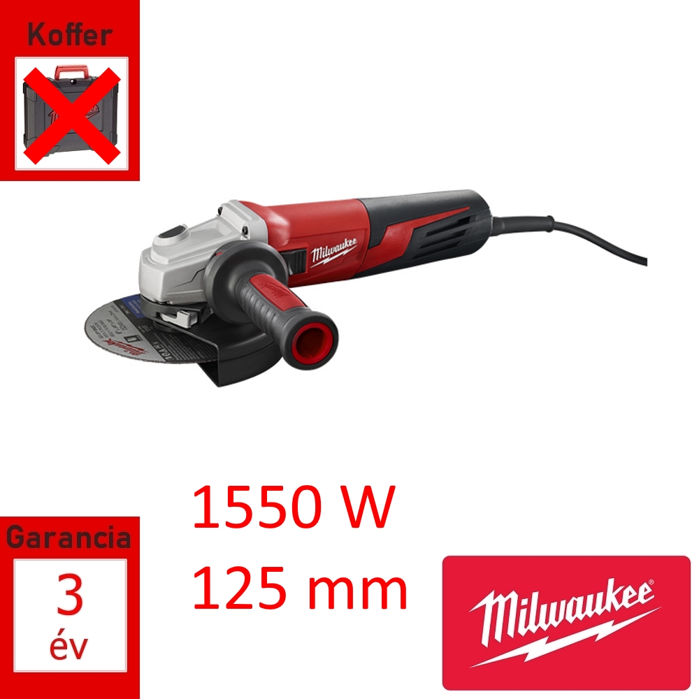 Milwaukee sarokcsiszoló 1550W 125mm
