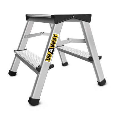 Drabest alumínium háztartási fellépő 2x2 fokos 125kg teherbírás