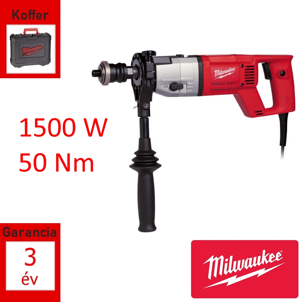 Milwaukee száraz gyémántfúró 1500W 50Nm