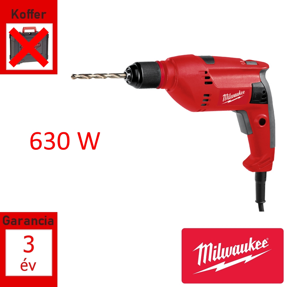 Milwaukee fúrógép 630W 21Nm